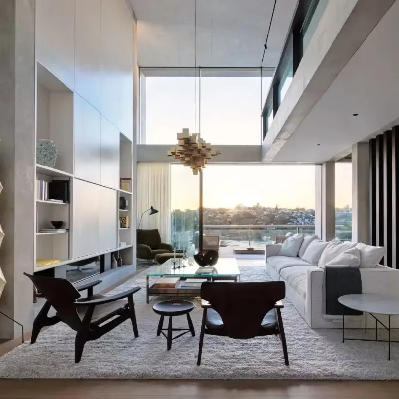 ออกแบบตกแต่งภายในสไตล์ร่วมสมัยแบบมินิมอล ภาพเรนเดอร์ 3 มิติ แบบก่อสร้าง วางแผนพื้นที่ ร่างแบบ บ้านวิลล่า ลอฟท์ บ้านหลังเต็ม