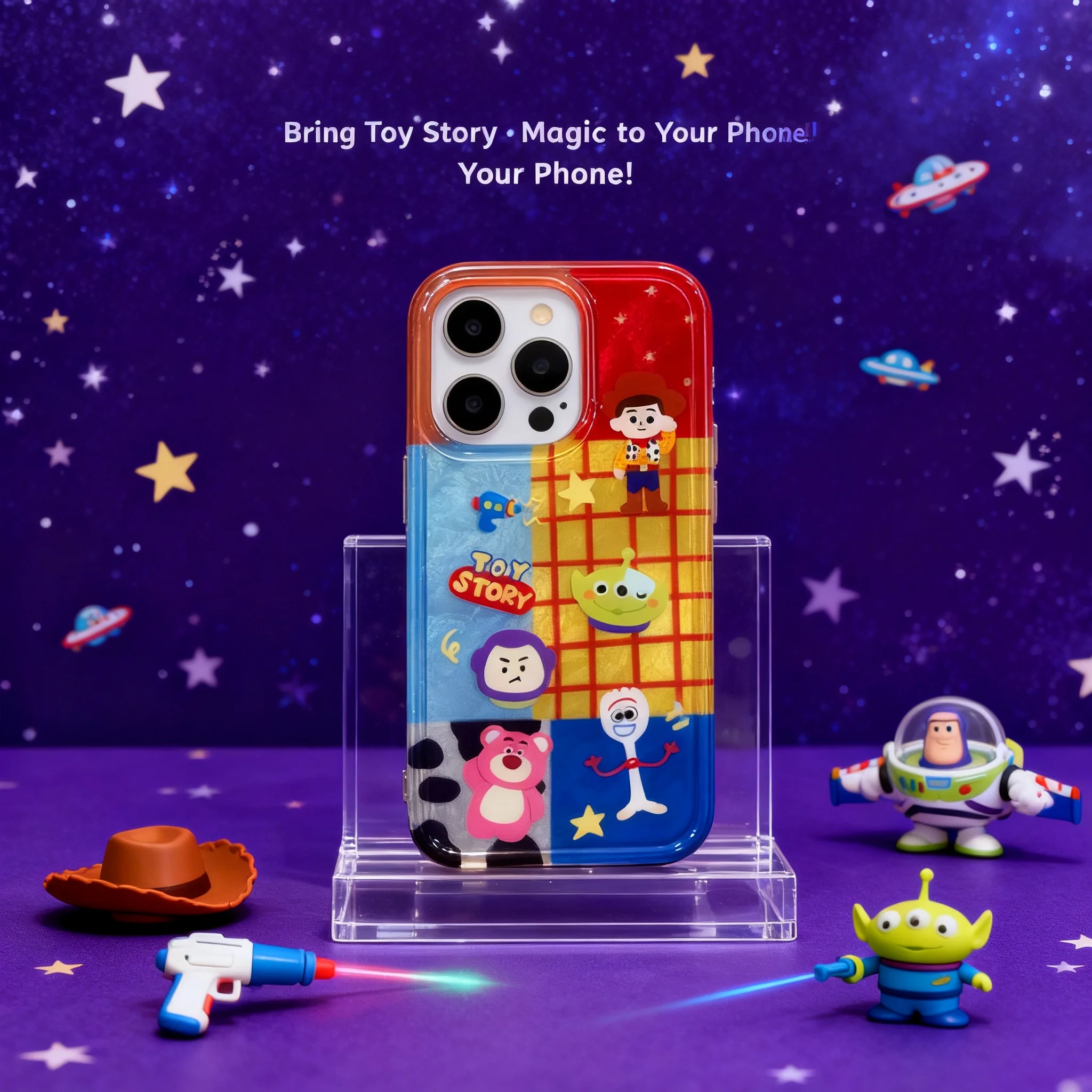 Funda para iPhone 17 16 15 Plus 14 13 de Toy Story, Linda, Compatible con Air Phone, con Orificio Grande, Diseño Glaciar