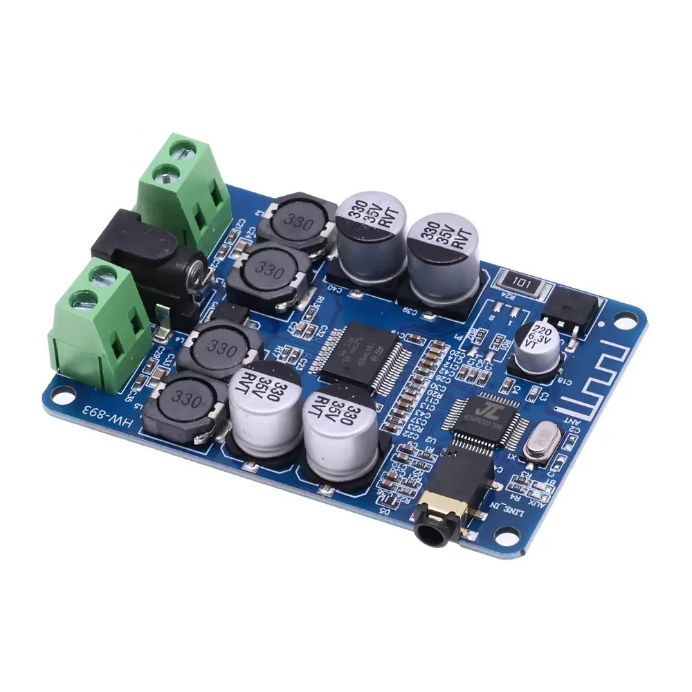 TDA7492P Bluetooth digital power amplifier board dual channel 2*25W high power Bluetooth amplifier AUX interface