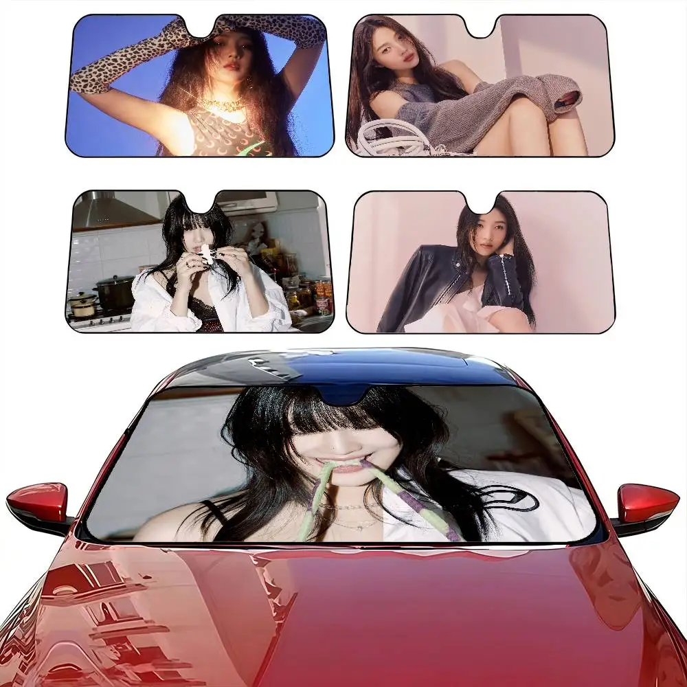 

Joy Car Sunshade Window Sunshade Sunblock Front Windshield Hood Interior Front Baffle Double Ring Sunshade