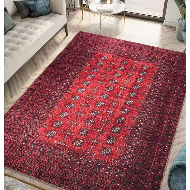 Lahome Area Rugs for Living Room Washable for Bedroom Dining for Under Table Bohemian Carpet for Playroom Home Office Fuchsia