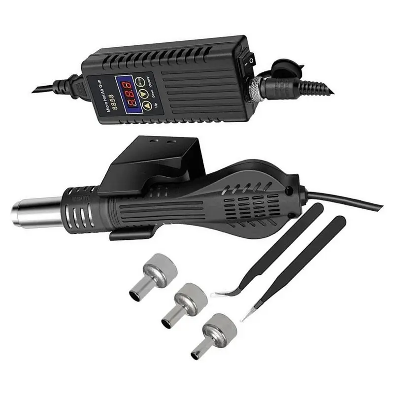 DT19-1Set Hot Air Rework Station, LCD Digital Display EU Plug