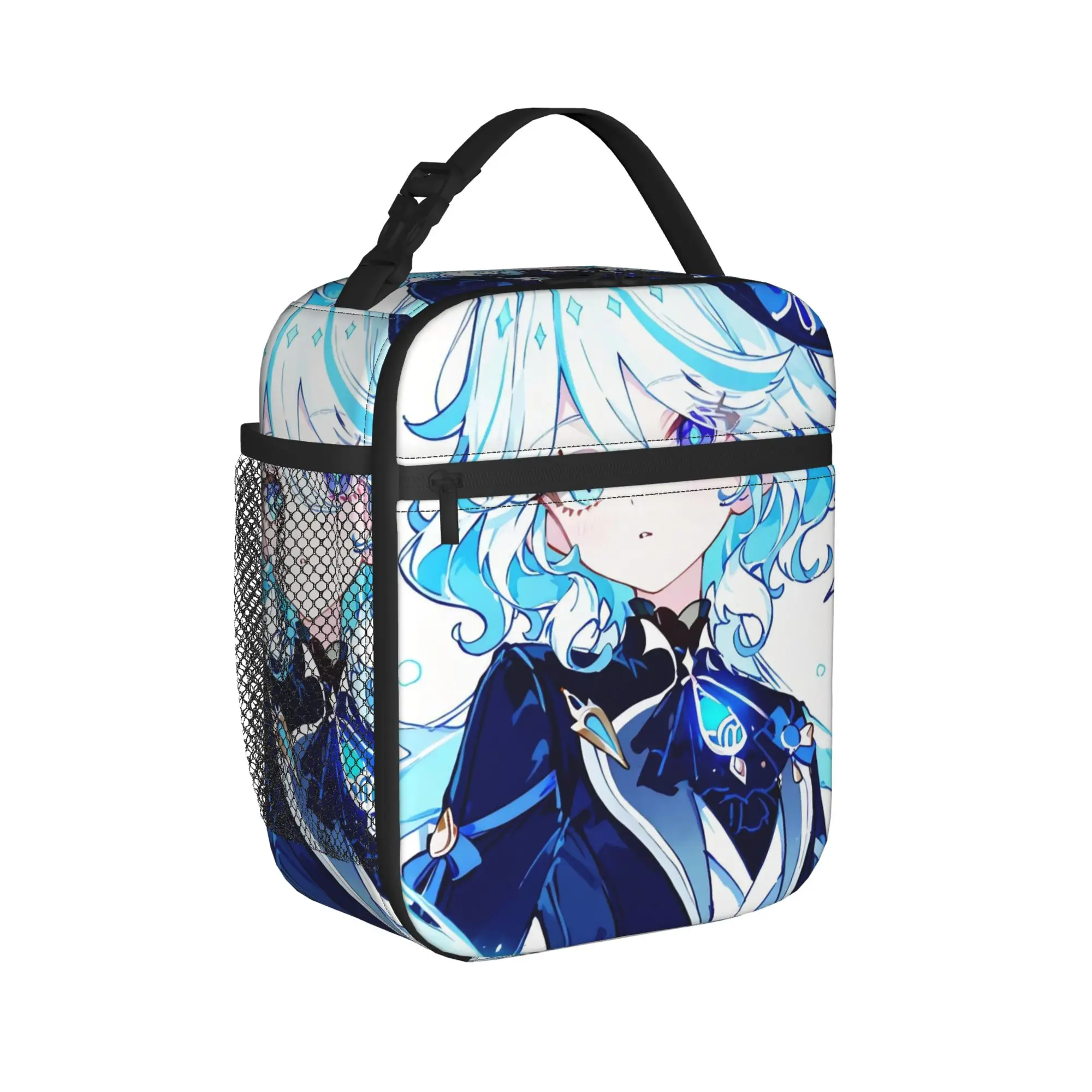Furina Genshins Impact Thermal Insulated Lunch Bag for Work  Portable Food Bag Cooler Thermal Food Box