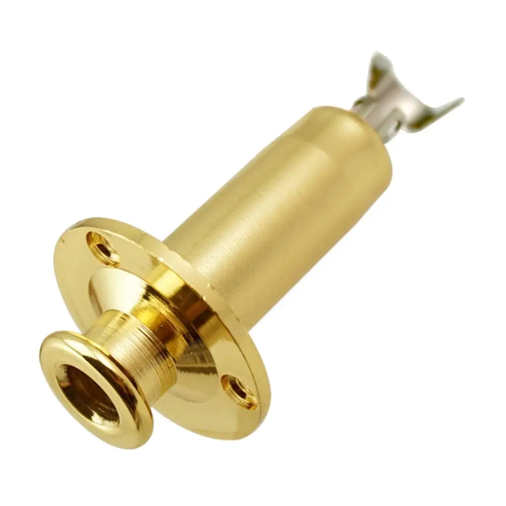 High Quality Brass Guitar Output Input Jack Strap Lock End Pin Socket for Electric Bass Guitar