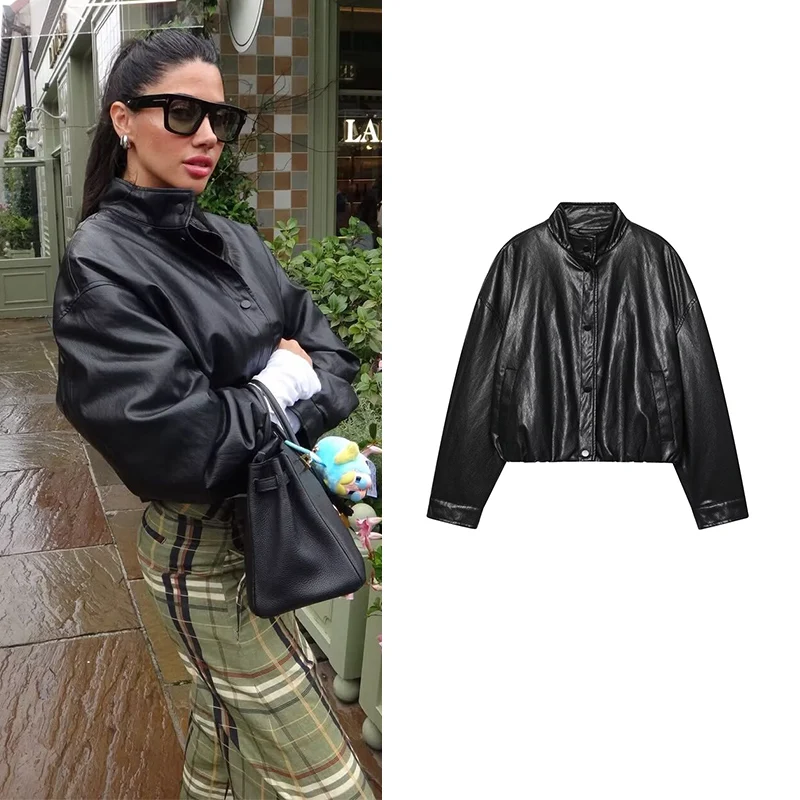 

Осенние женские куртки 2025, новые модные свободные элегантные женские теплые куртки с высоким воротом, осенние уличные шикарные дорожные молодежные пальто