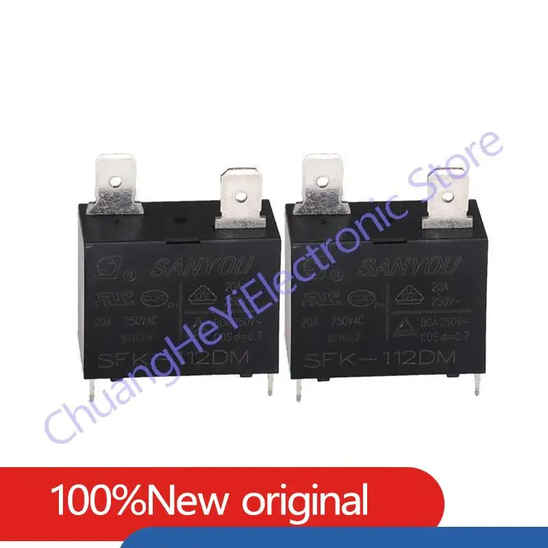 Оригинальное новое реле освещения воздуха SANYOU, 12 В постоянного тока DIP-4, 4-контактный ток 20 А, 250 В переменного тока