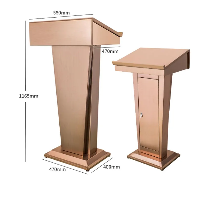 Stainless Steel Lecture Desk Lecture  Property Registration Outdoor Welcome Reception  Security Concierge  Cons