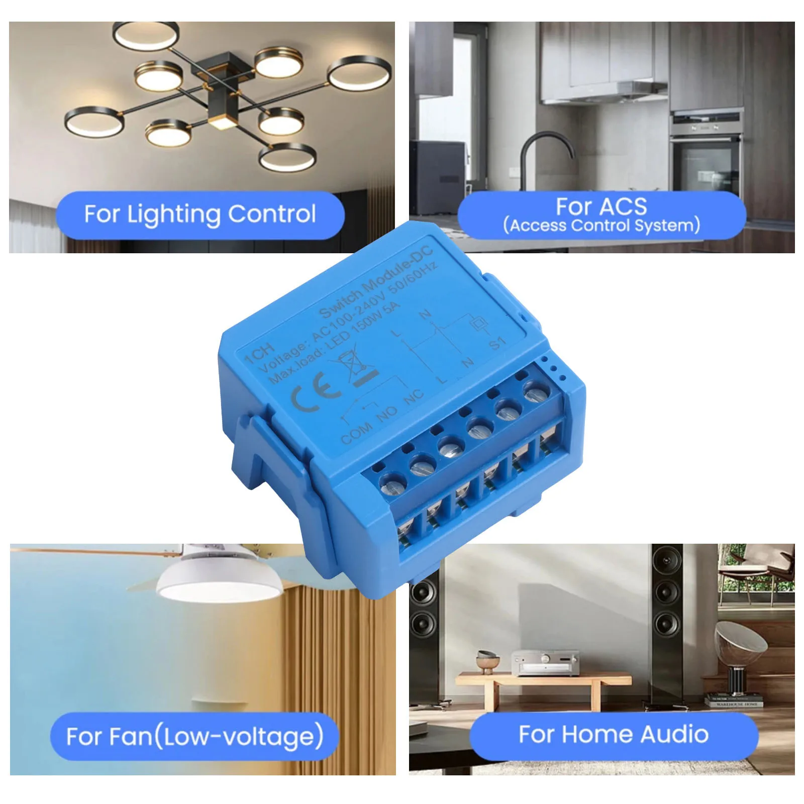 

Модуль умного выключателя для автоматизации умного дома, голосовое управление, AC 100-240В, выключатель-автомат, интеграция с умным домом, DC 24-32В