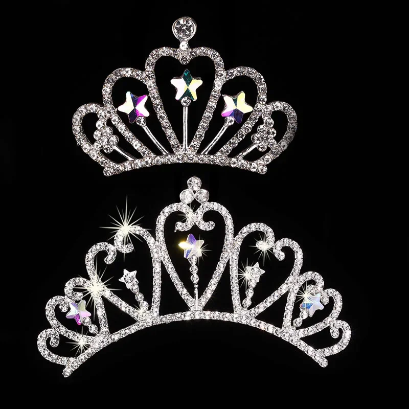 

Engood 30Pcs Bling AB Star Glitter Metal Big Crown Rhinestone Buttons Kids Handmade Alloy DIY Sewing Trim Embellishments Craft