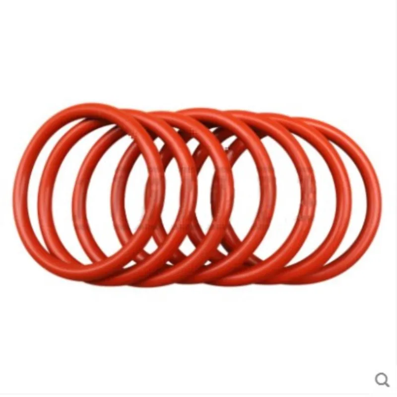 100pcs outer diameter 4/4.5/5/5.5/6/6.5/7/7.5/8/8.5/9/9.5/10/11/12/13x1mm silicone O-ring