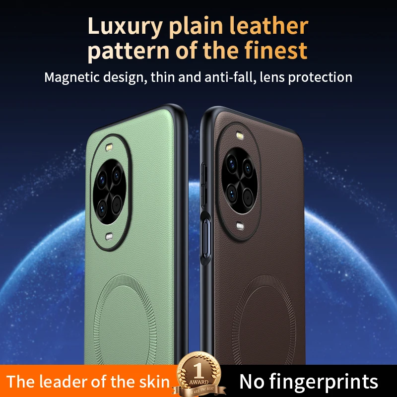 Per Huawei Nova 14 Custodia protettiva in pelle magnetica per Huawei Nova 14 PC antiscivolo anti-impronte di alta qualità + TPU