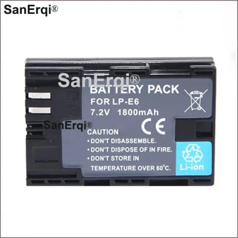 2650mAh LP-E6 Battery For Canon EOS 5D Mark II 2 III 3 6D 7D 60D 60Da 70D 80D DSLR EOS 5DS lp e6 Battery