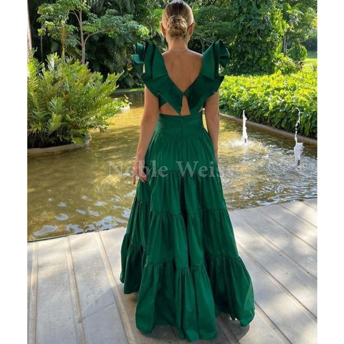 恋人サテン A ラインイブニングドレスエレガントなパーティードレス女性のためのカスタマイズ