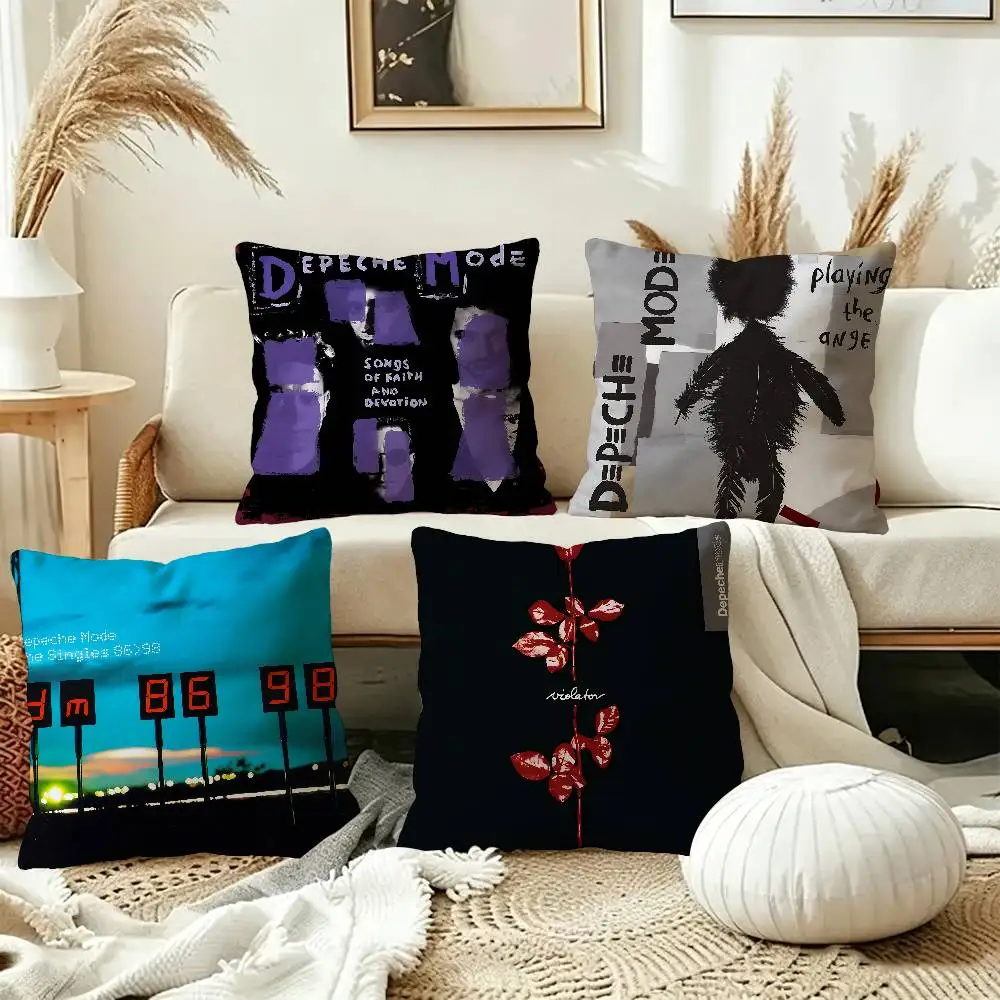 Dark Rock D-Depeche M-Mode Band Pillow Anime Pillow Sofa Bed Head Pillow Cover Cushion Cover 45x45 cm Fashion