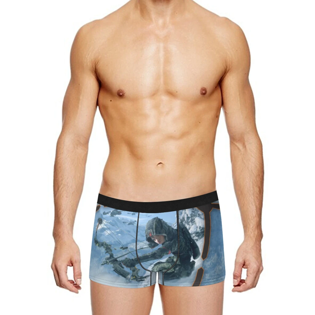 Call-of-Duty Breathable milk Silk Boyshorts Elastic Men's Underwear 3D Boxer Shorts Boxer Briefs