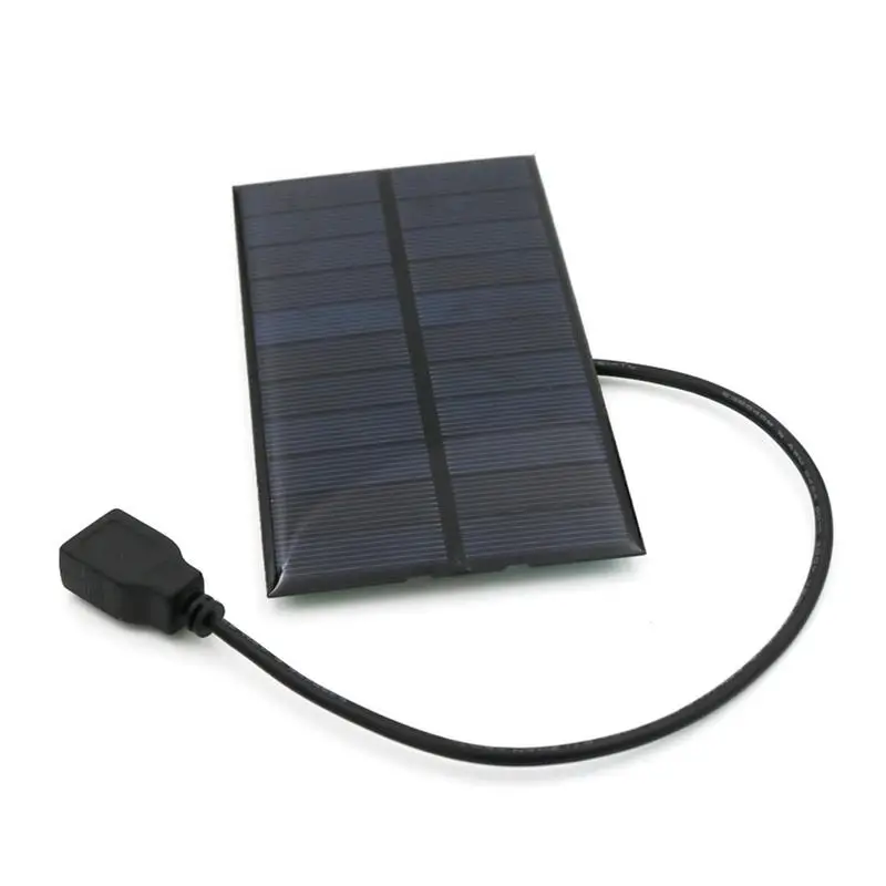 New Solar Panel Power Bank 5.5W USB Solar Panel Charger Compact Solar Panel Chargers For Smart Phones Tablets Hiking Camping