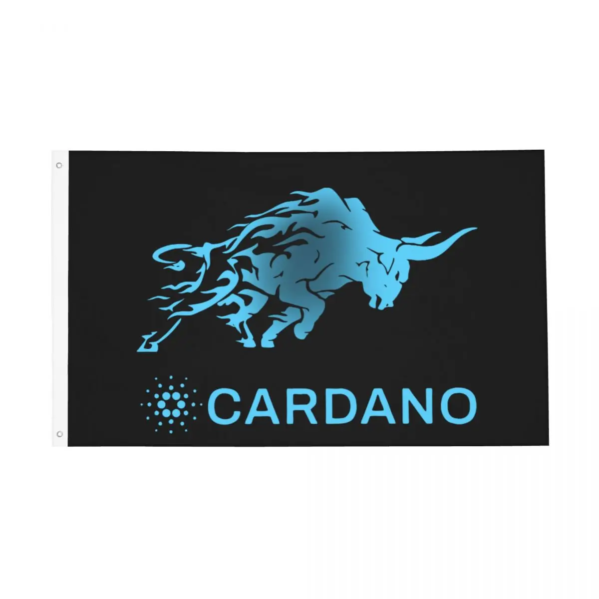 Cardano Flags Double Sided Indoor Outdoor Banner Hodl ADA Crypto Coin Cryptocurrency 2 Grommets Hanging Decoration 3x5 FT