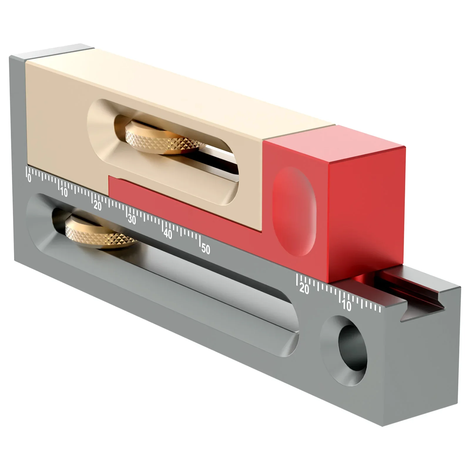

Table Saw Slot Adjuster Precise Mortise Tenon Measuring Tool Metal Woodworking Measuring Block Sturdy Saw Slot Measuring Gauge