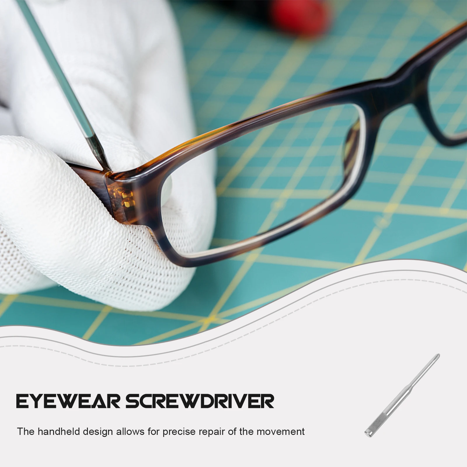 Cross Head Screwdriver for Glasses Repair 1.2mm Precision Stainless Steel Tips Watch Clock Tools Mini Eyeglasses Kit Fix