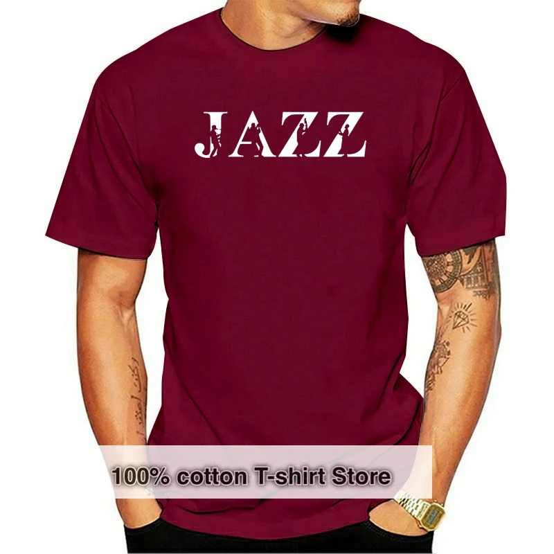 

Summer Clothing Jazz Newest Saxophone Funny T Shirt Tshirt Men Hip Hop Cotton Short Sleeve T-shirt Top