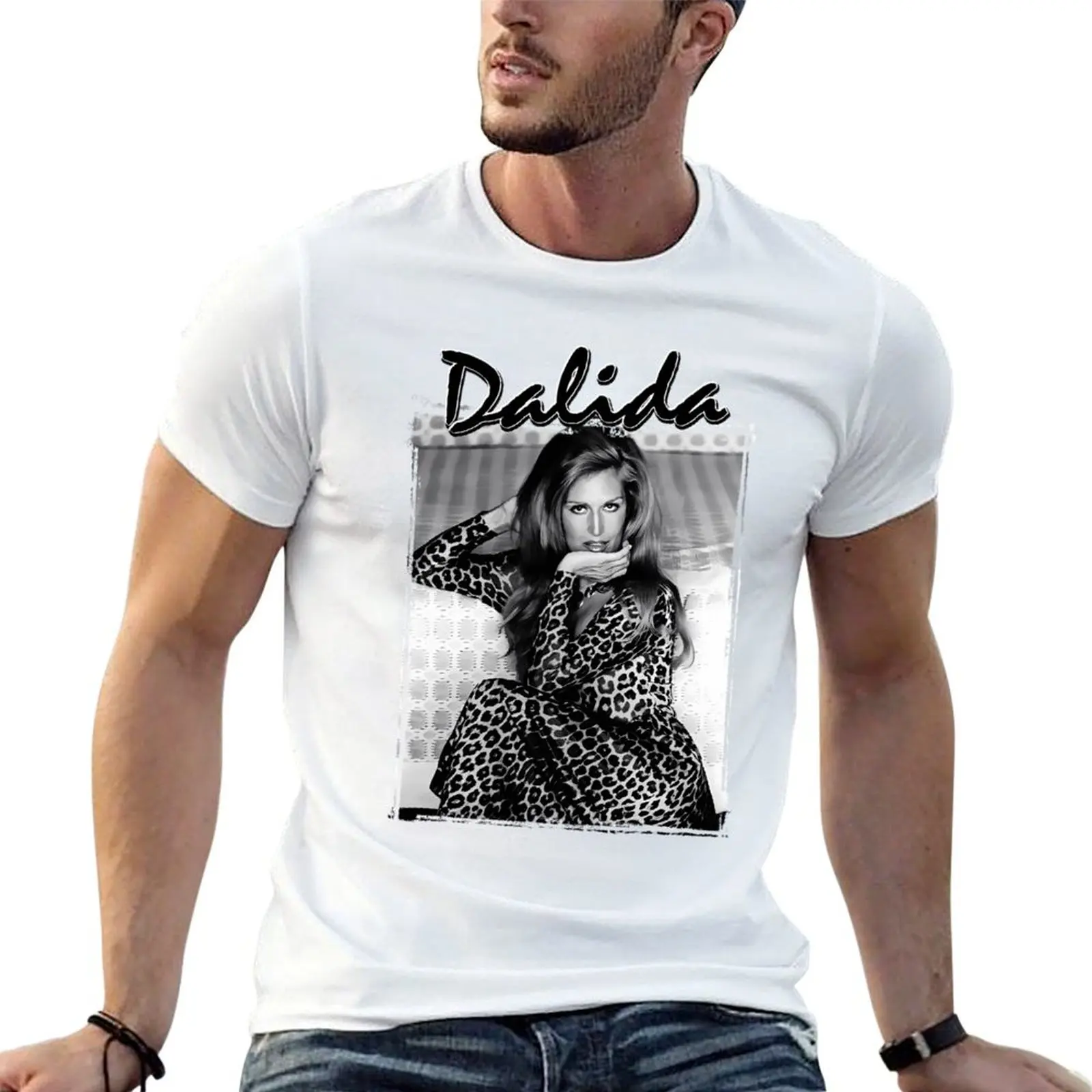 Camiseta Dalida, camisetas divertidas para hombre, camisetas lisas para hombre, paquete de camisetas de algodón