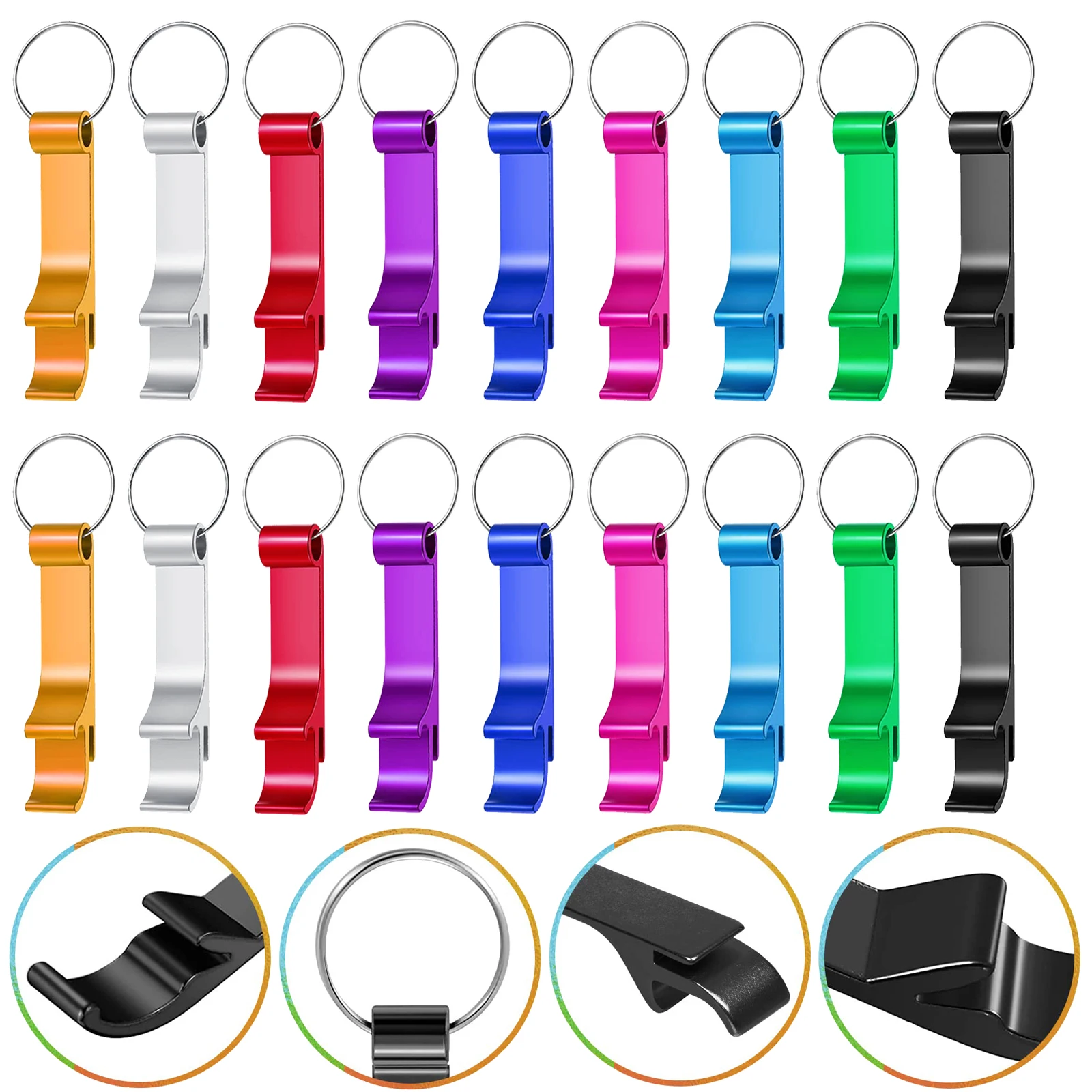 

20Pcs Bottle Opener Keychain Beer Bottle Opener for Party Graduation