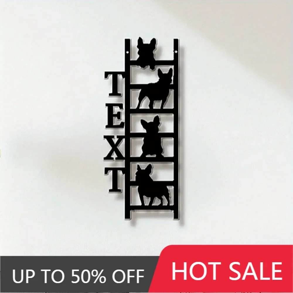 

Home Decor,Unique Handmade Customizable French Bulldog Metal House Number Plaque with Distinct Outline for Dog Lovers' Outdoor W