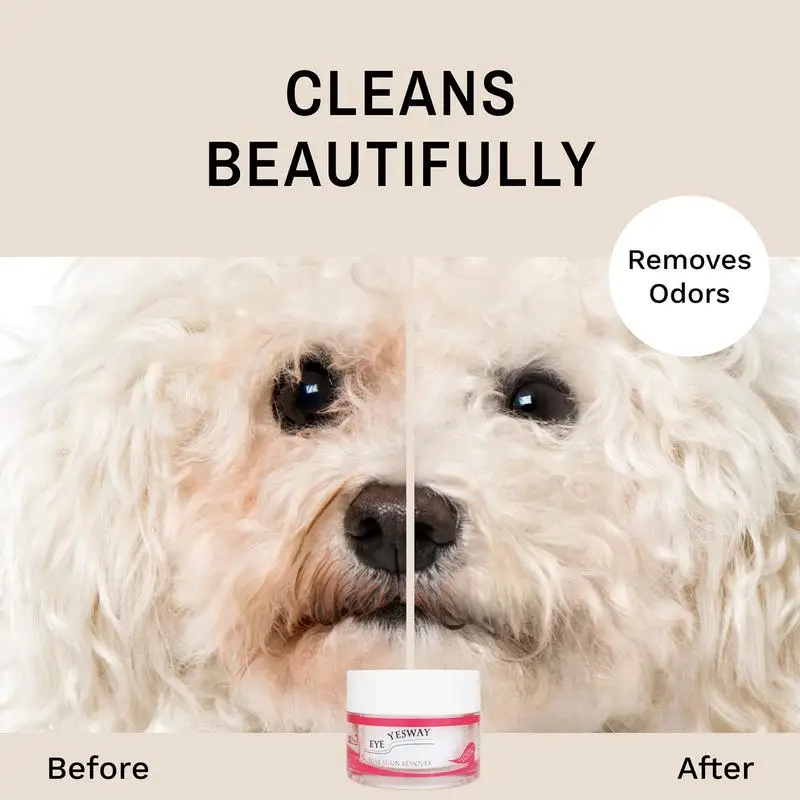 Dog Eye Tear Stain Powder 20g Fast-Acting Cleaner Powder For Pets Eyes Apply Around Eyes To Absorb Pet Eye Tears For Pet Shelter