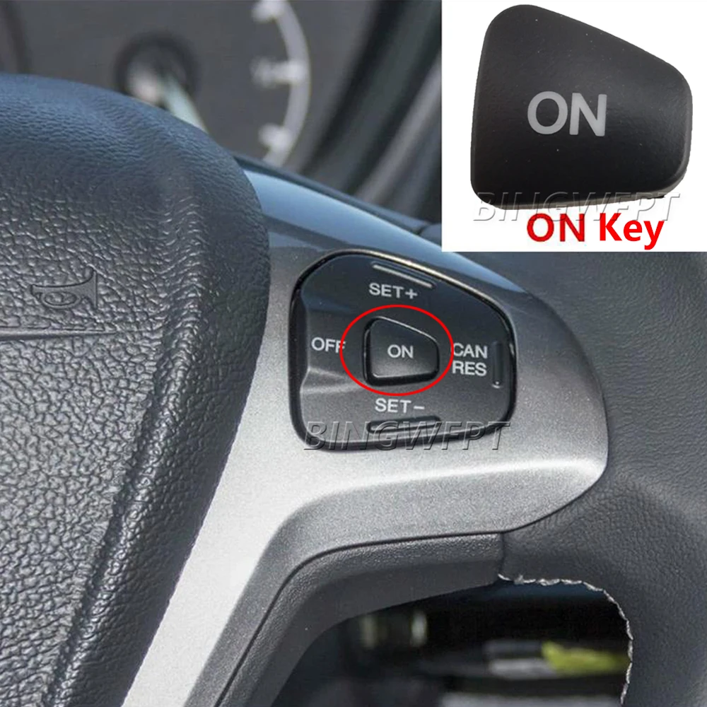 High Quality Audio Volume Steering Wheel Button Cruise Control Switch M ON Button for Ford Fiesta MK7 MK8 ST Ecosport 2013