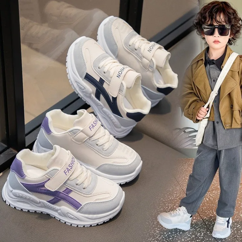 

Children Casual Sneakers Spring 2026 New Boys Girls Soft Sole Non-slip Running Shoes Fashion Outdoor Versatile Kids Sports Shoes