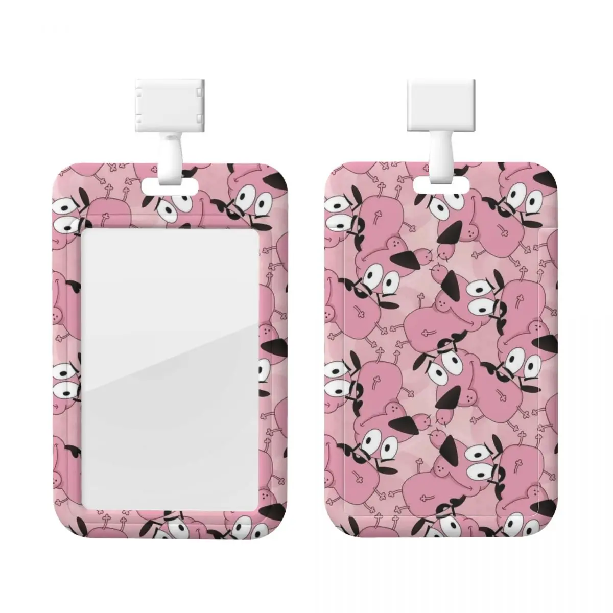 

Custom C-Courage The Cowardly Dog Lanyard ID Protector Badge Card Student Campus Lanyard Cards Holder Credentials Accessories