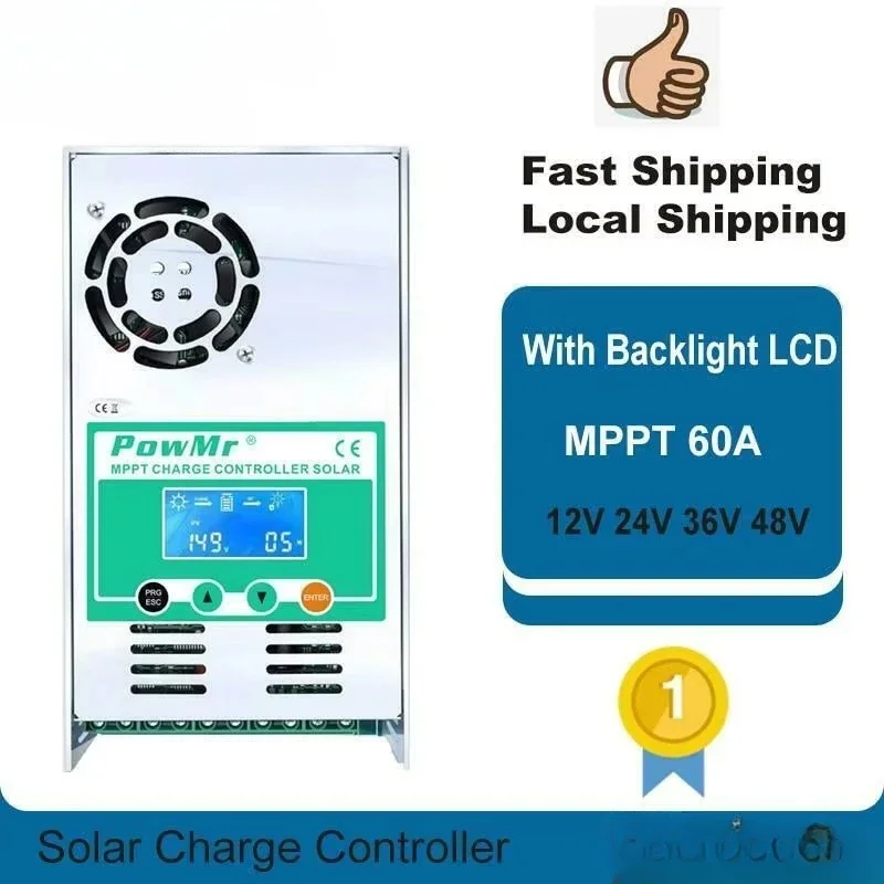 12v 24v 36v 48v Auto 60A Solar Regulator Max PV 150 Volt Input 60amp MPPT Solar Charge Controller