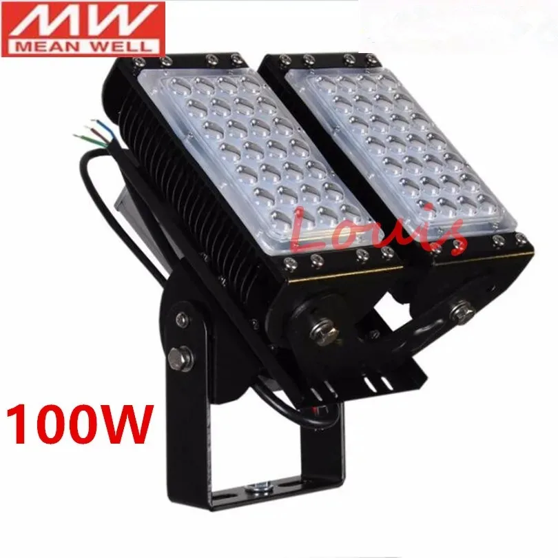 Industrial 500W 300W 200W 150W 100W LED Flood Light LED Tunnel Light Adjustable Lamp for Building Engineering Project AC85-277V