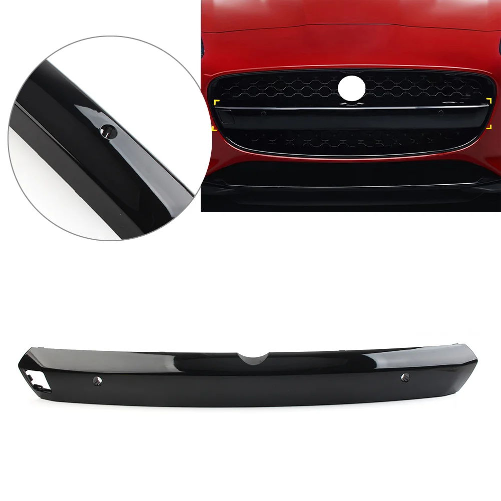 

Glossy Black Car Front Bumper Grille Center Molding Trim For Jaguar F-Type 2014 2015 2016 2017 T2R2828