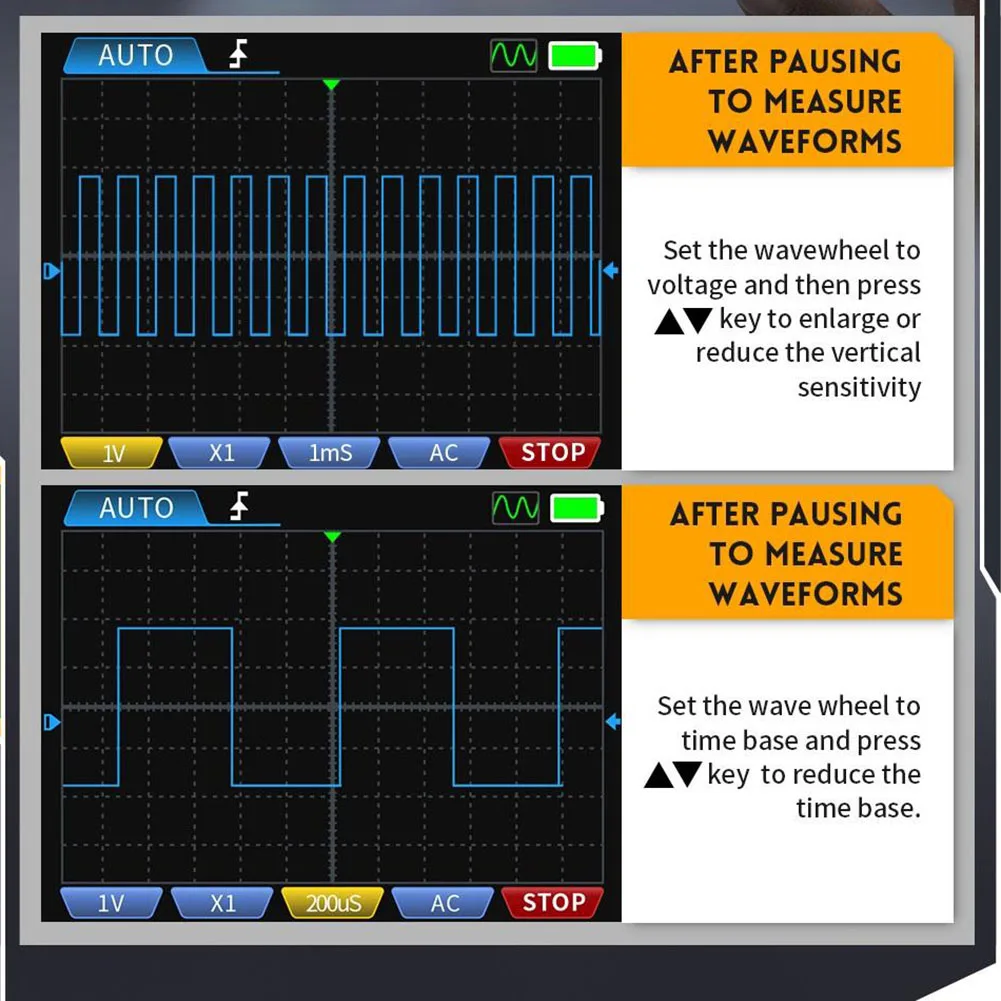 

Цифровой осциллограф DSO153 2 в 1 с полосой пропускания 1 МГц и частотой дискретизации в реальном времени 5 мс/с для точного анализа сигналов