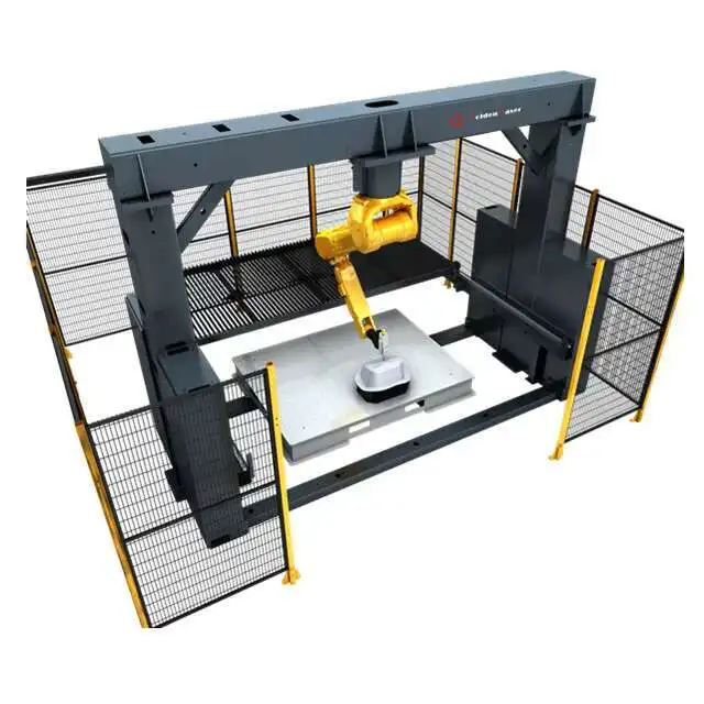 3D 6 Axis Auto Fanuc Robot Arm 2000W Fiber Cutter Raycus Laser Industrial Robotic Cutting Hine Direct Factory Supply