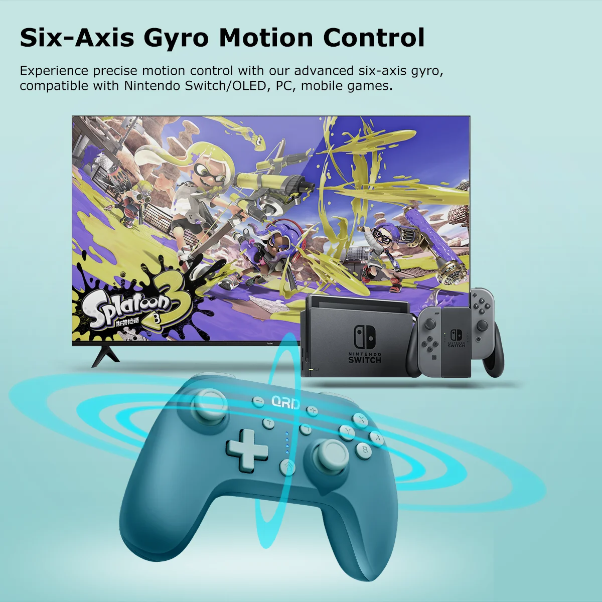 QRD Junior E5 Mini Controller Wireless Per Switch/OLED/Lite PC IOS Android Gamepad portatili per bambini Joystick di ricambio Interruttore 2