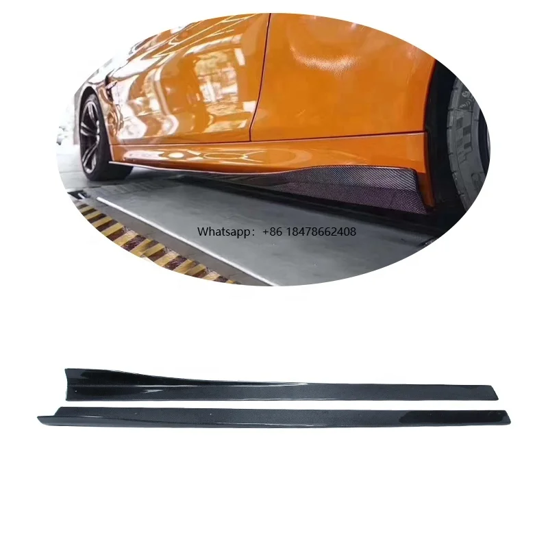 

R Style F80 M3 Carbon Fiber Side Skirt F82 M4 Side Skirt for M3 M4