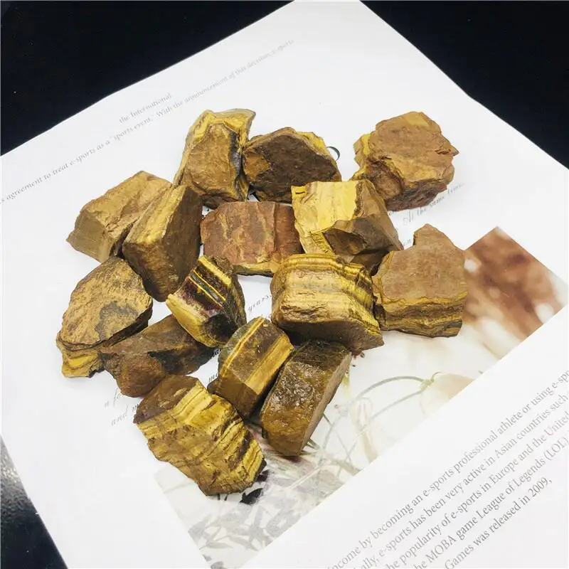 1KG Natural Raw Tiger Eye Stone Diffuser Oils Stone Quartz Crystals Rock Healing Mineral Aquarium Home Decoration 3-5CM