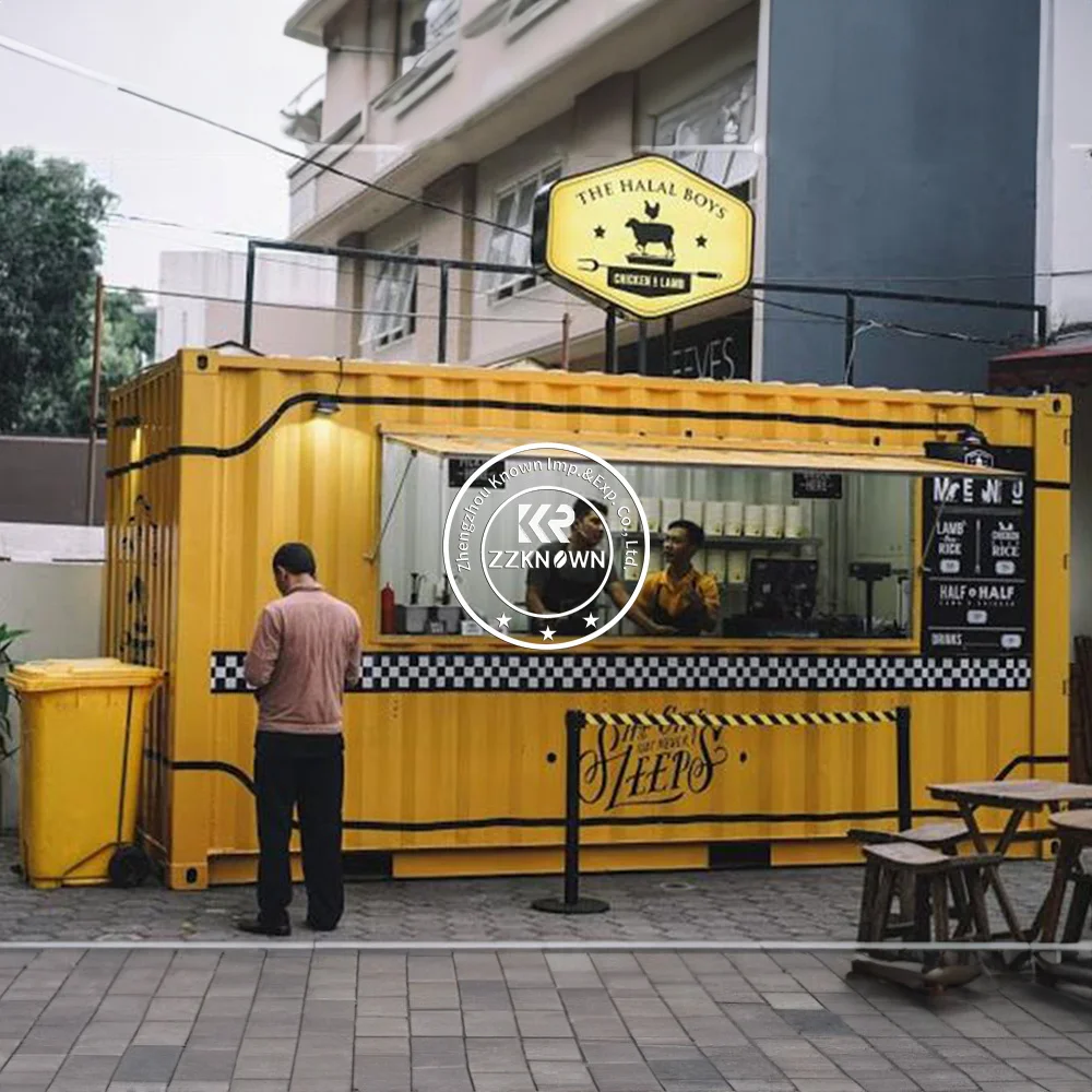 2024 Demountable Cafe Container Restaurant Prefab Shipping Container Bar Restaurant With Fully Equipped Kitchen