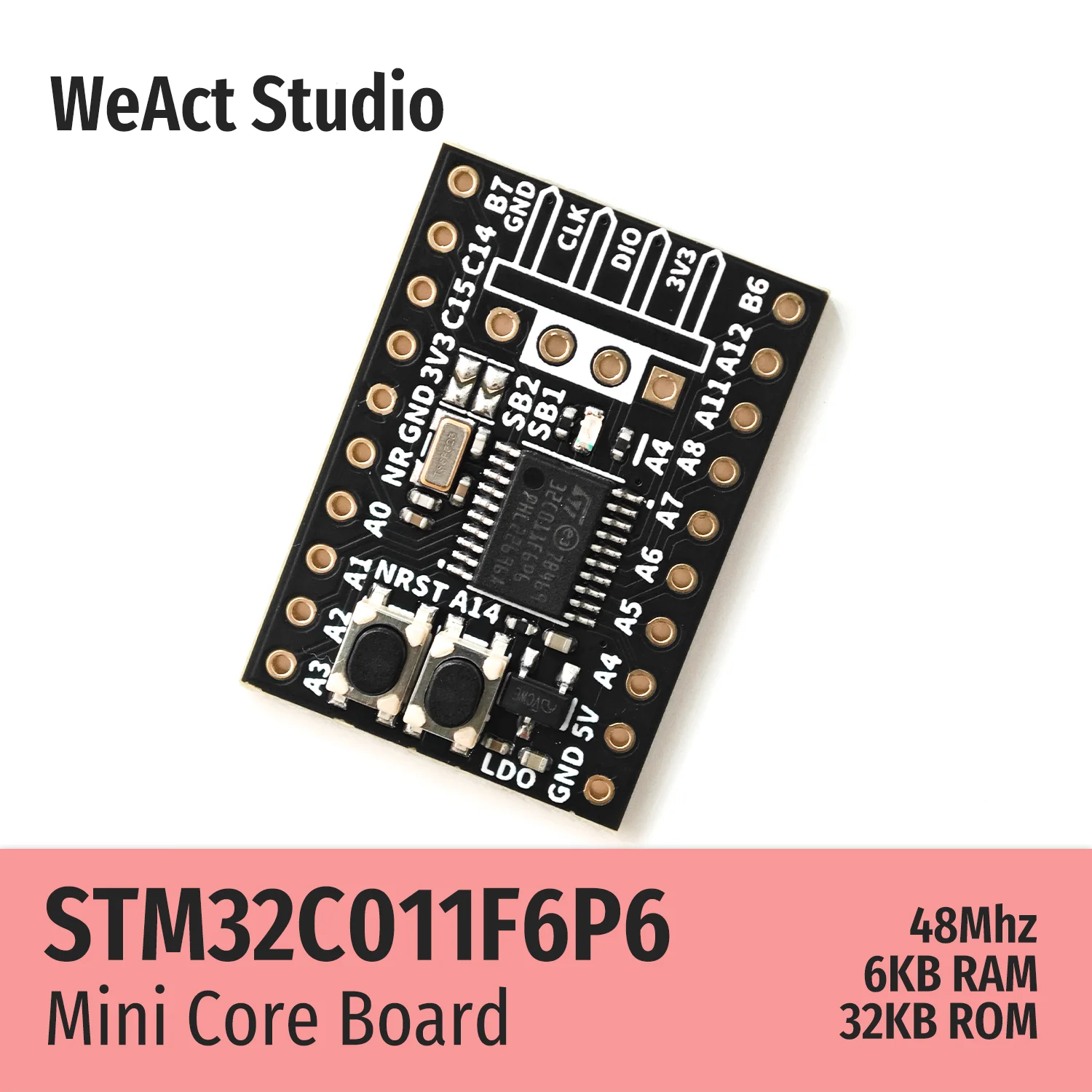 WeAct STM32C011F6P6 STM32C011 STM32C0 STM32 Core Board Demo Board