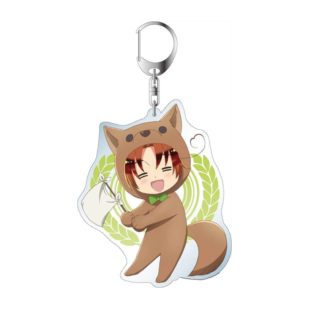 Guo Xiao Luo Anime Peripheral Store Hetalia:The World Twinkle Kigurumi Ver Acrylic Keychain Pendant Ornamen Fans Gifts About 6cm