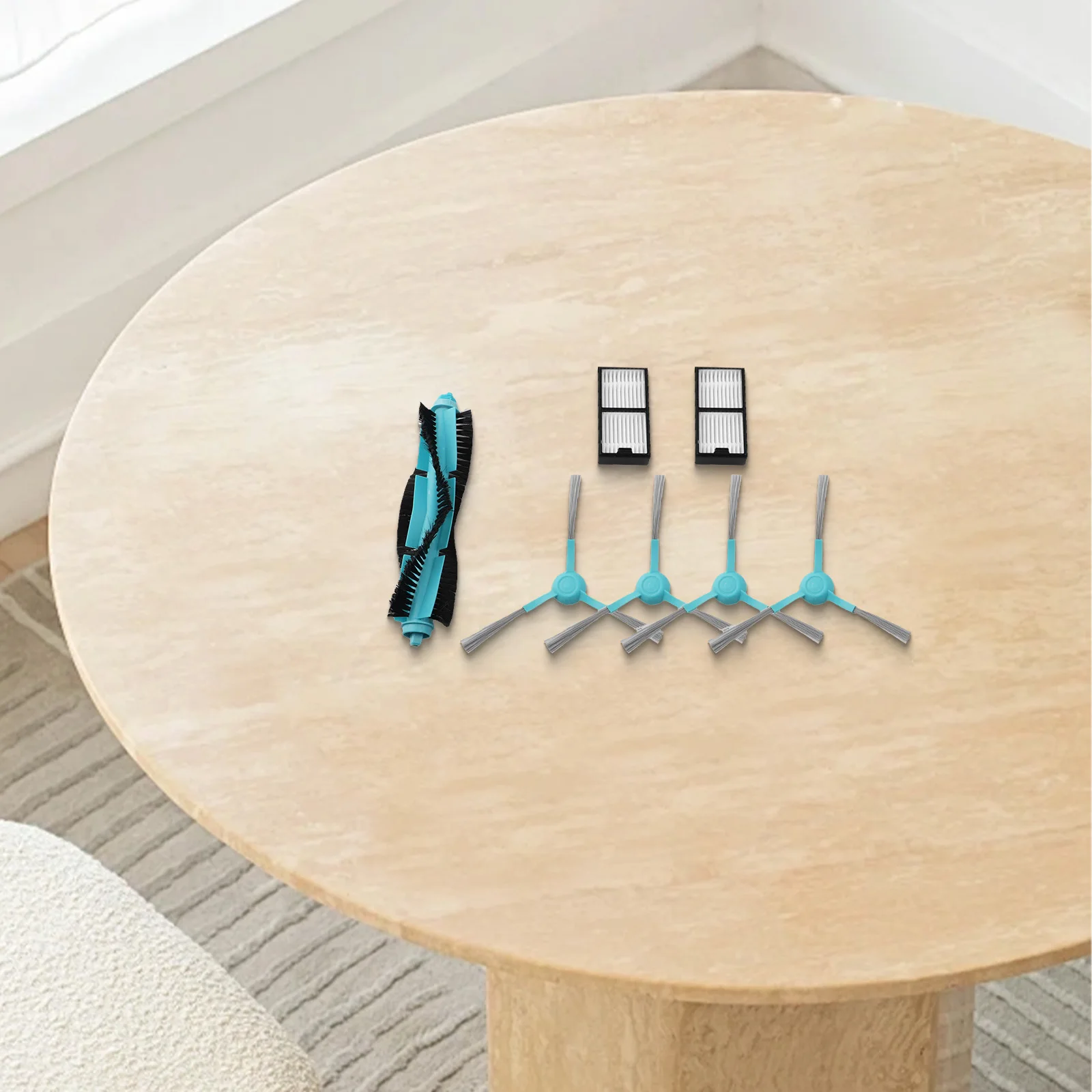 청소 브러시 ​​세트 로봇 진공 액세서리 코너 청소 기능 Conga 5090 용 효율적인 청소 성능