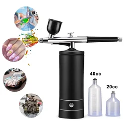 With Compressor Portable Airbrush For Nails Cake Painting Airbrush Nail Art Paint Air Brush Kit With Compressor