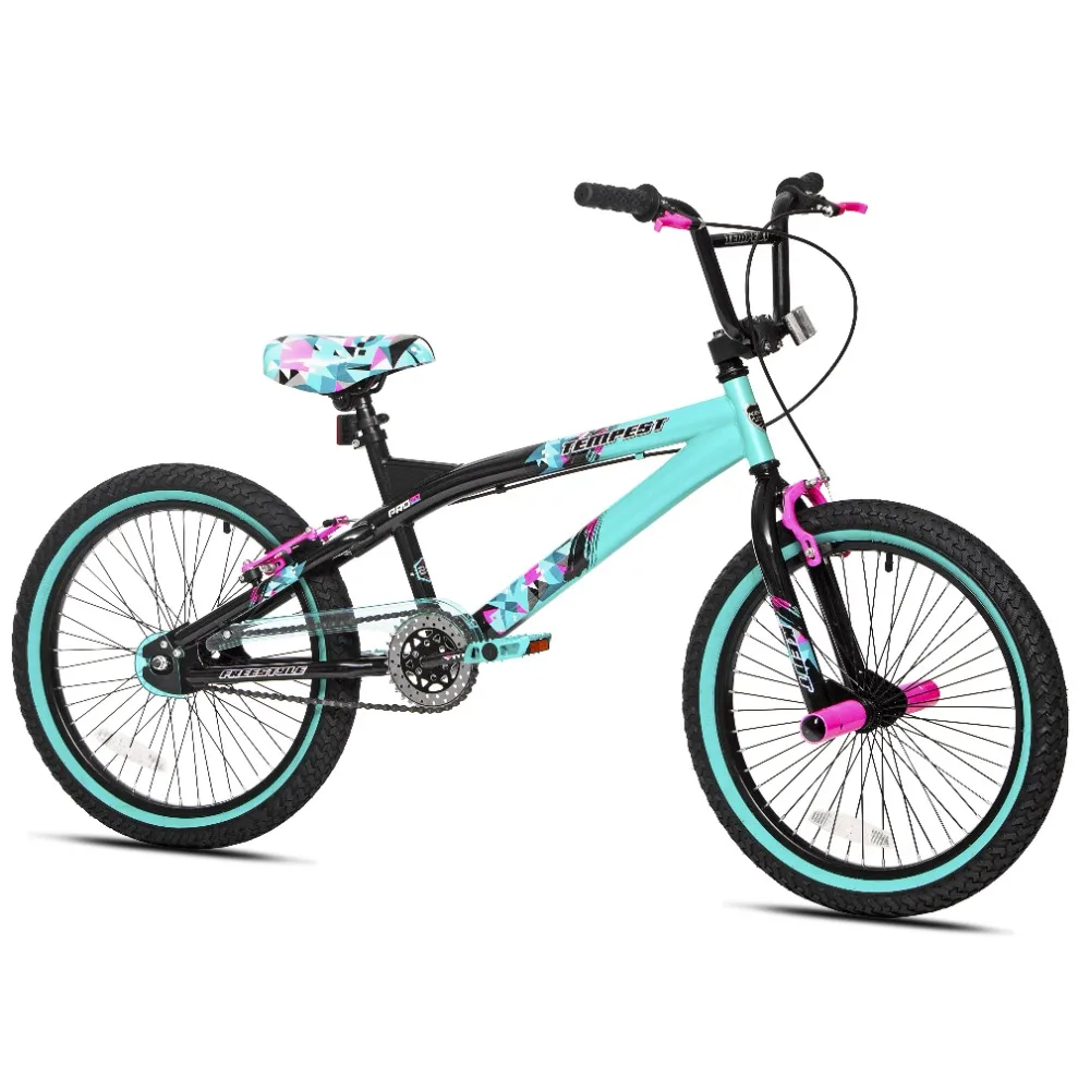 

2024 New 20" Girl's Tempest Child Bicycles, Black/Aqua