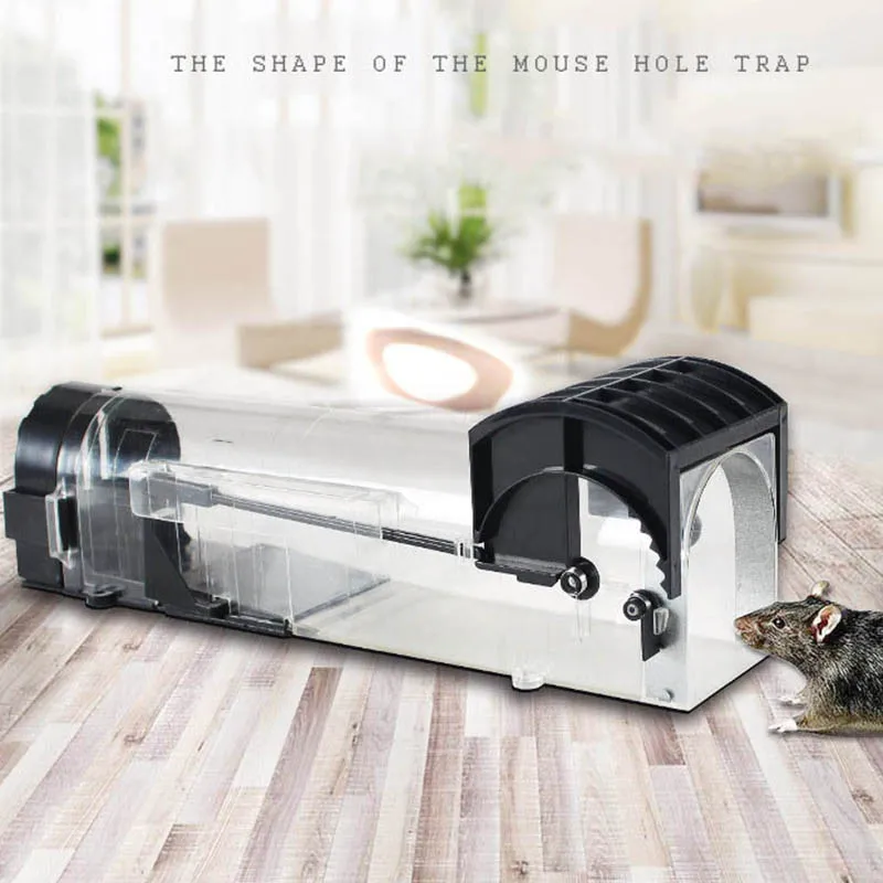 

Mouse Trap Smart Self-locking Transparent 1Pcs Mousetrap Reusable Indoor Humane Catches Mice Rat Trap Pest Control Products