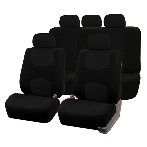 Fundas de asiento de coche para 5 piezas juego completo para las cuatro estaciones negro Universal