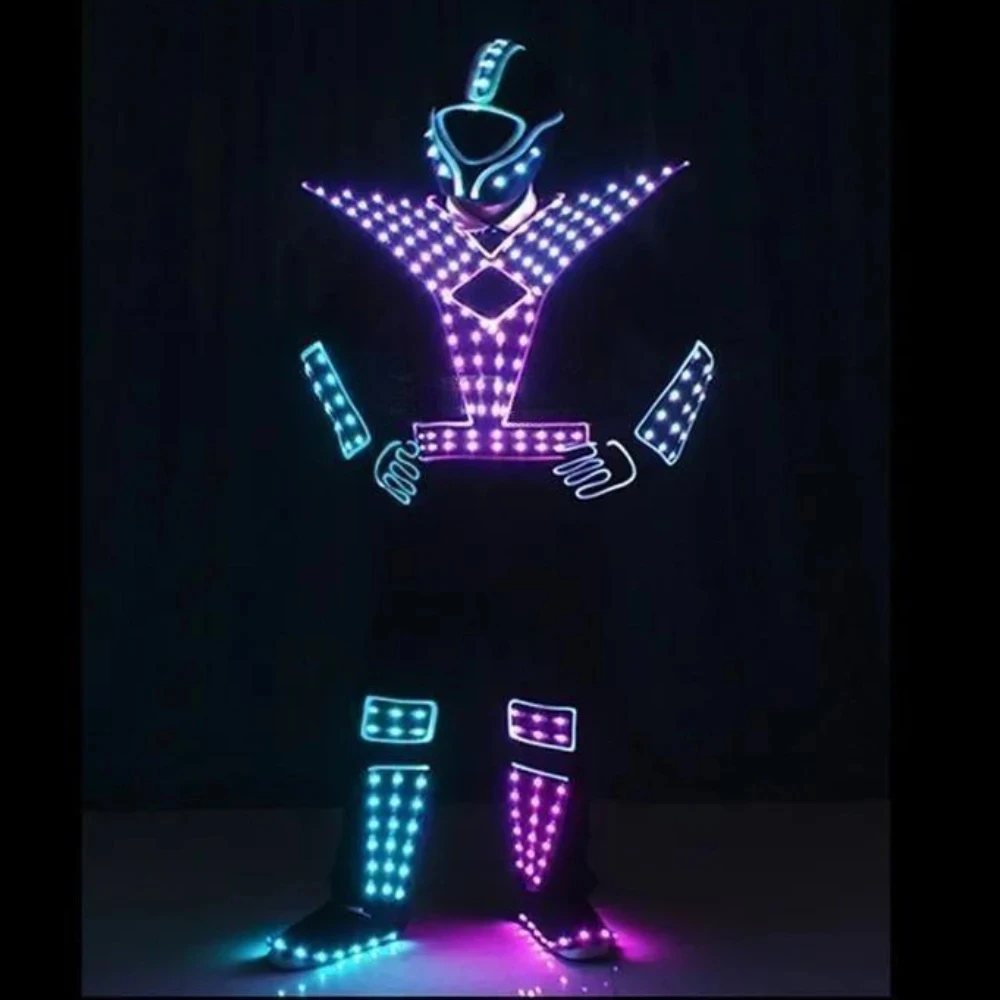 

LED Luminous Costume Stage Performance Suits Lighting Up Dancing Clothing Celebration Party DJ Show carnival dancer cloth