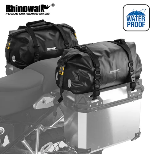 Imagen 1 del producto Rhinowalk-bolsa trasera impermeable para motocicleta, bolsa multifuncional duradera y seca para asiento de Motocross, accesorios de equipaje, 20L