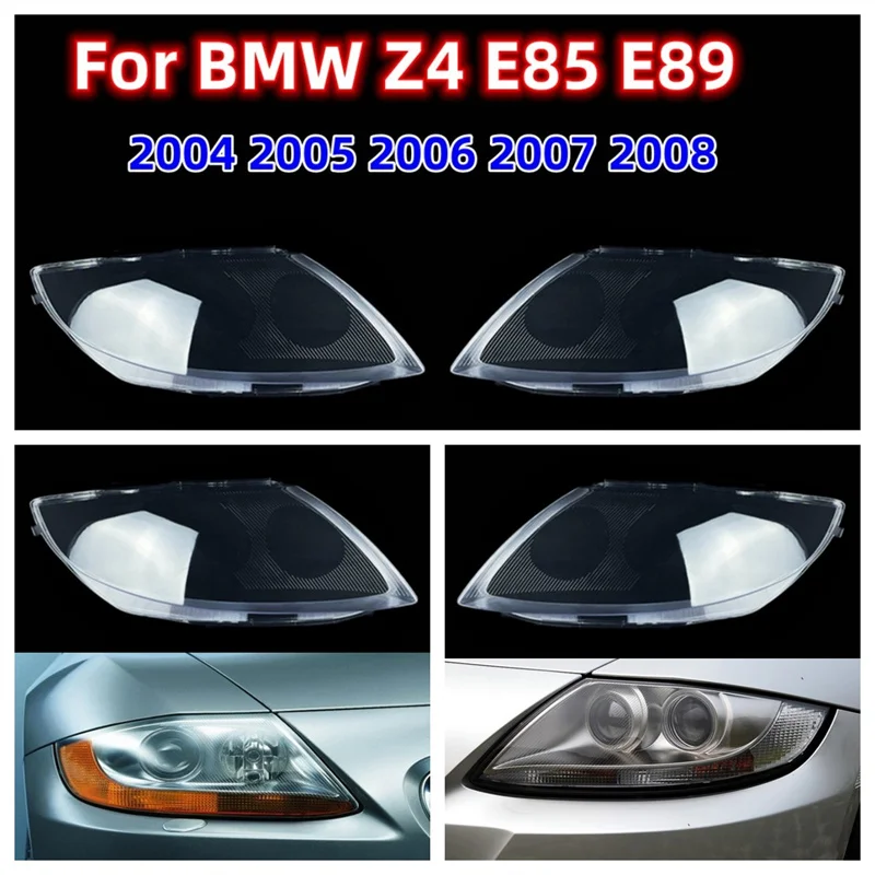 For BMW Z4 E89 E85 2004 2005 2006 2007 2008 Headlight Cover Lampshade Shell Headlamp Shade Transparent Head Lamp Mask Glass Lens